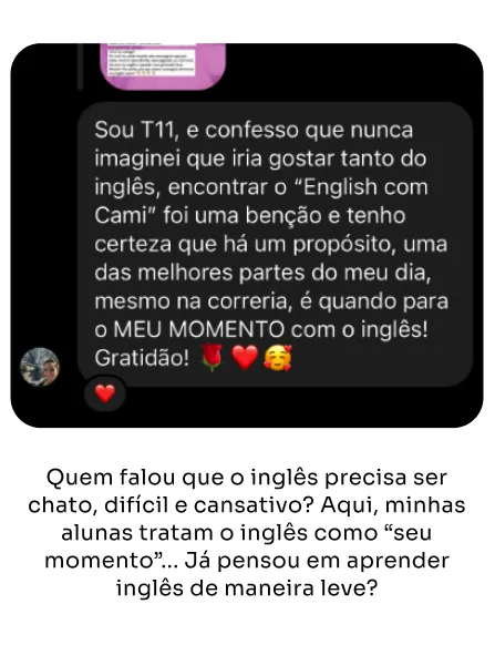 Depoimento Aluna IMA 4