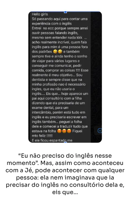 Depoimento Aluna IMA 6